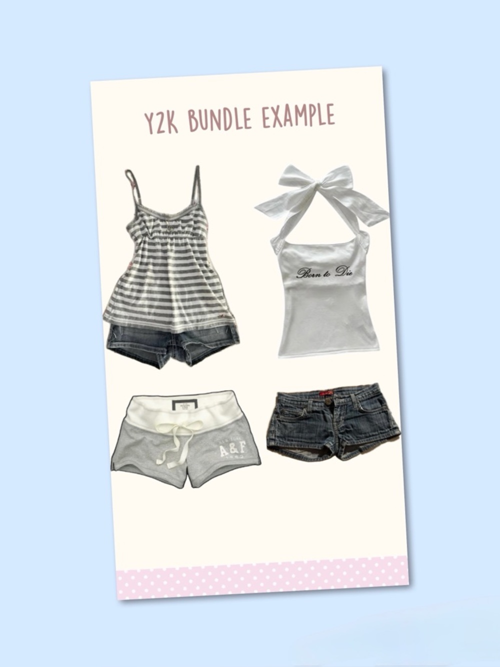 Coconut Y2K medium bundle